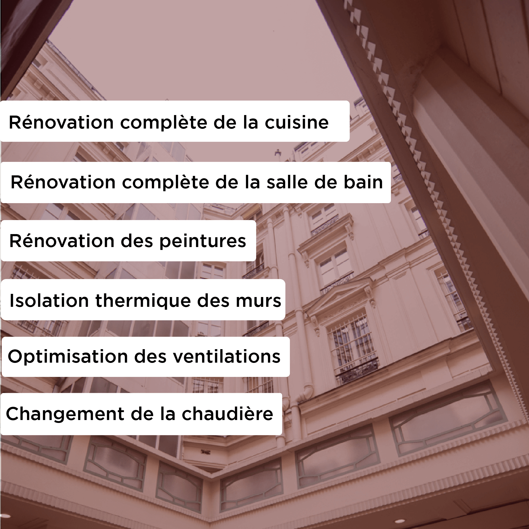 travaux de rénovations DPE